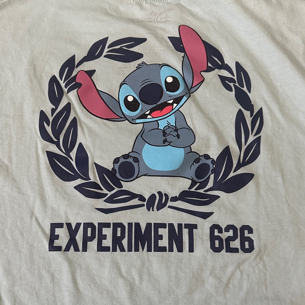 Disney Junior’s Long Sleeve Shirt - Mint Green with Stitch - Picture 5 of 6
